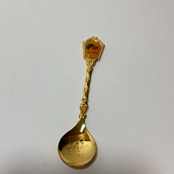 Vintage 1993 Taejon International Expo Collector Spoon Mini Gold plated - Picture 1 of 8